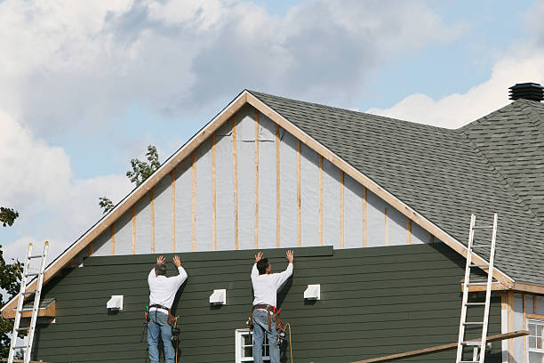 Professional Siding technician working in Vintondale, PA